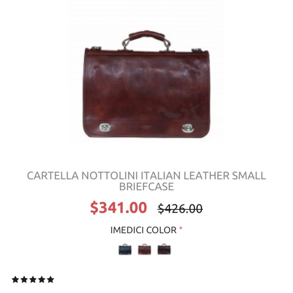 Genuine Italian leather I Medici messenger bag